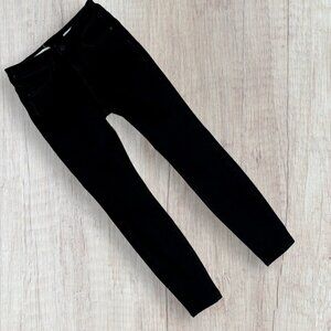 PILCRO & The Letterpress Anthropologie Black Stretch Denim Skinny Jeans Size 26